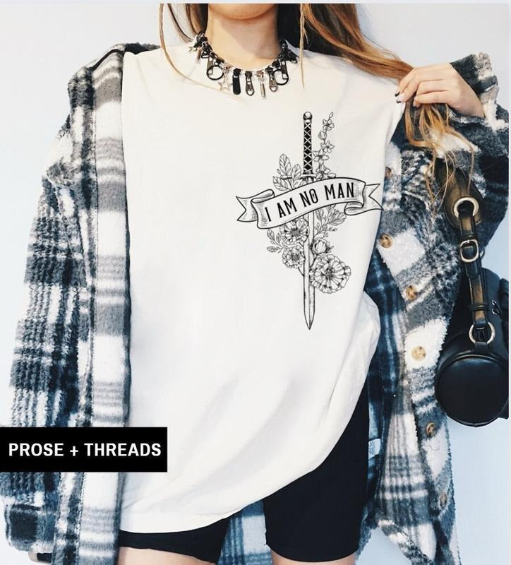 Lord Of The Rings Shirt LOTR I Am No Man LOTR Shirt The Hobbit The Shire Rings Of Power Lord Of The Ring Bookish Shirt...