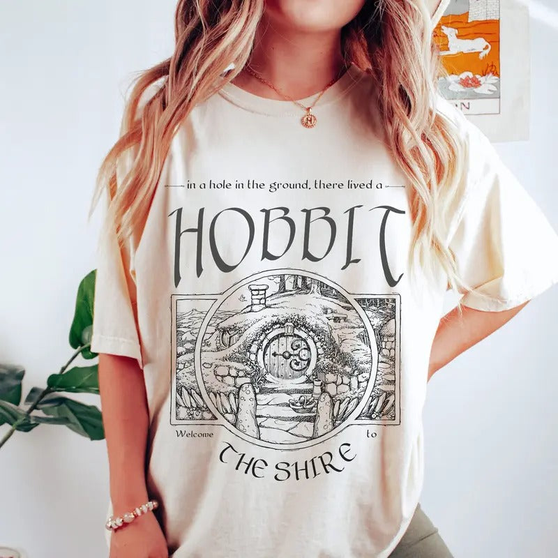 Lord Of The Rings Shirt LOTR The Shire Shirt The Hobbit The Shire Rings Of Power Lord Of The Ring Bookish tshirt LOTR ...