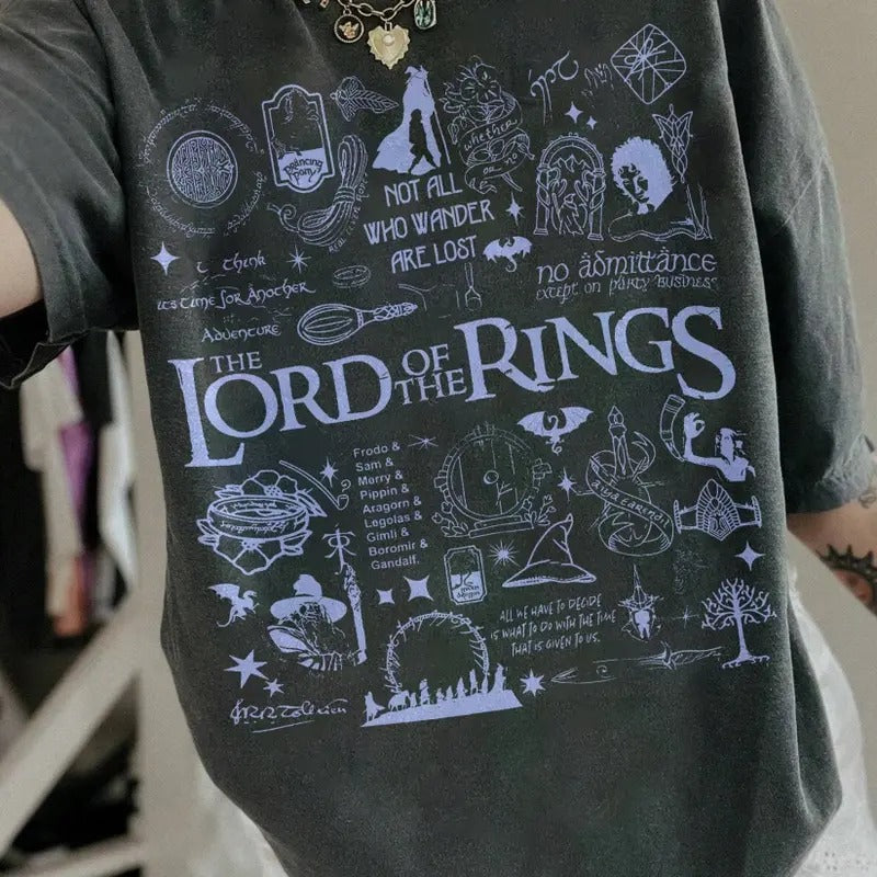 Lord of the Rings Unisex Shirt LOTR Gifts Cottage Core Shirt Lord of the Rings Gift Nerdy Gifts for Book Lovers Fantasy...