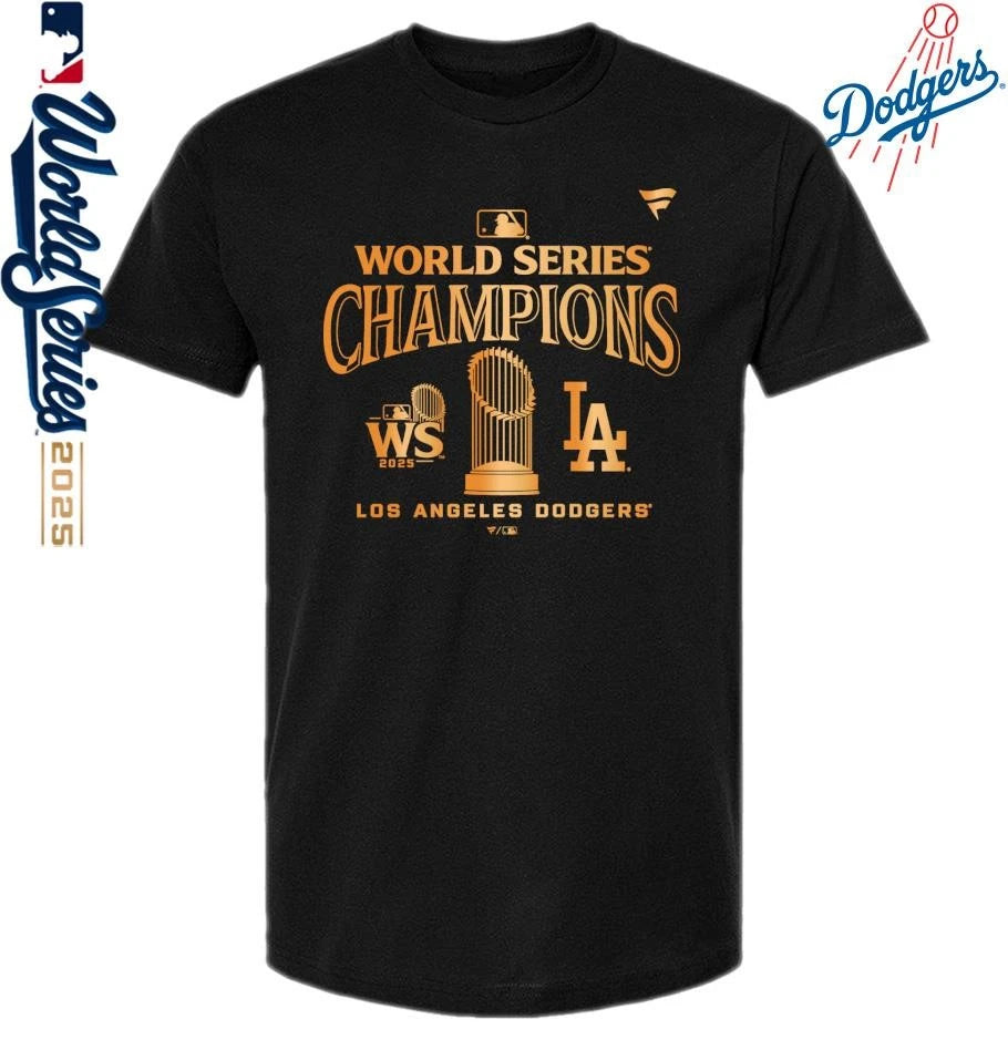 Los Angeles Dodgers 2025 World Series Champions Trophy Parade T-Shirt
