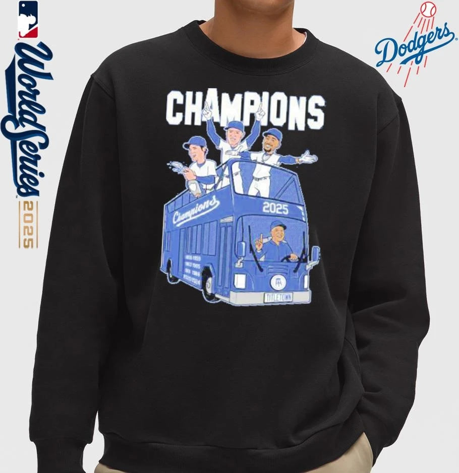 Los Angeles Dodgers 2025 World Champions Title Town T-Shirt