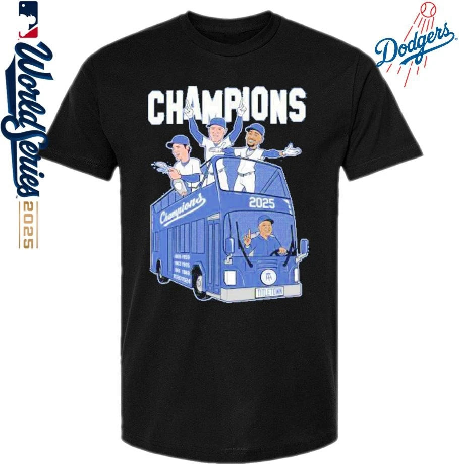 Los Angeles Dodgers 2025 World Champions Title Town T-Shirt