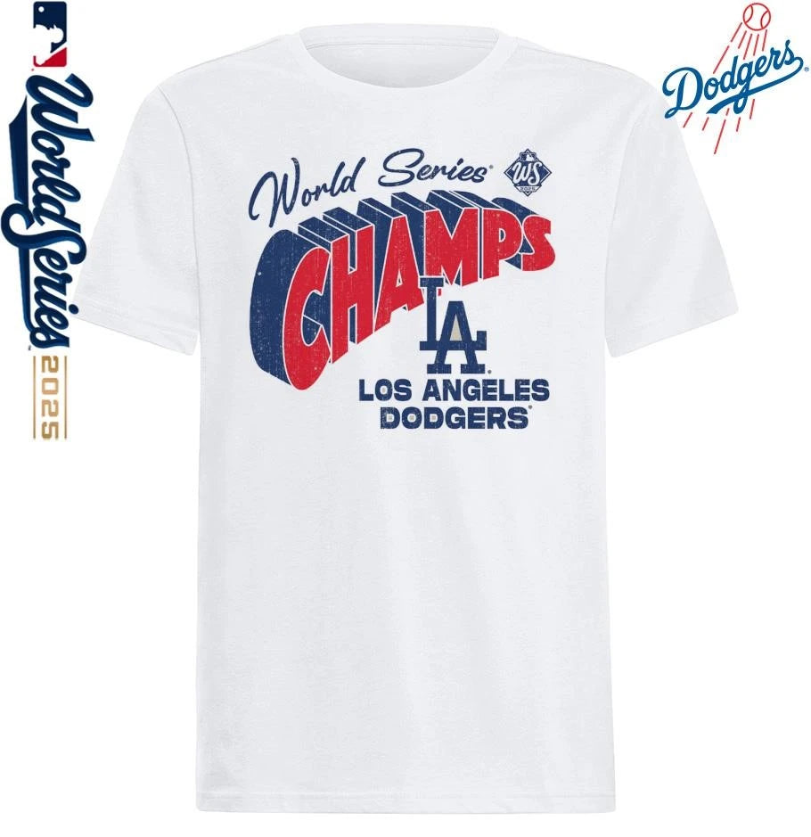 Los Angeles Dodgers 2025 World Series Champions Choke Up Tri-Blend T-Shirt