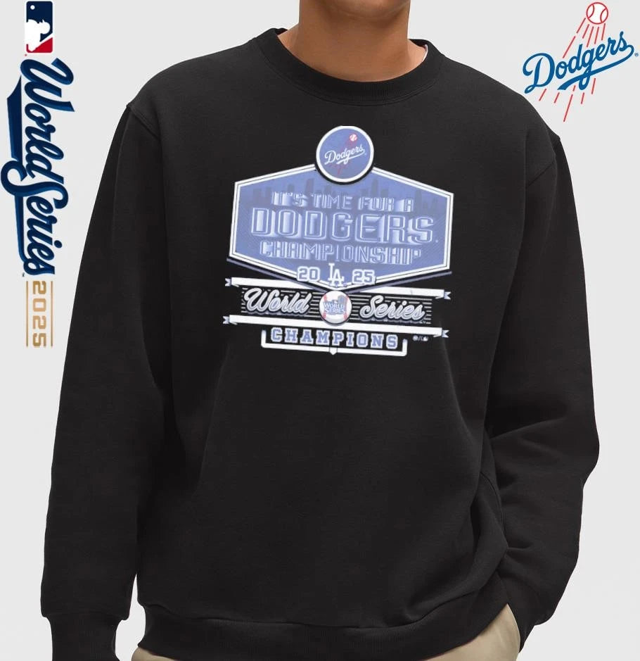 Los Angeles Dodgers 2025 World Series Champions It’s Time For A Skyline T-Shirt