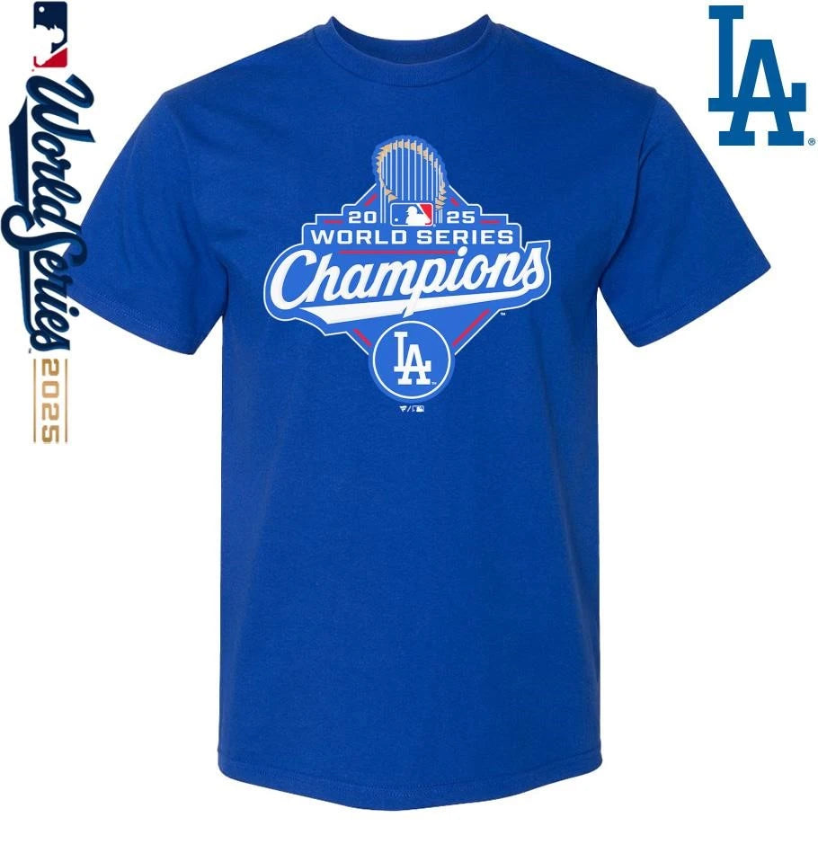 Los Angeles Dodgers 2025 World Series Champions Official Logo Limited T-Shirt