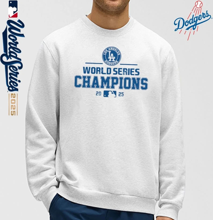 Los Angeles Dodgers 2025 World Series Champions Official Logo T-Shirt