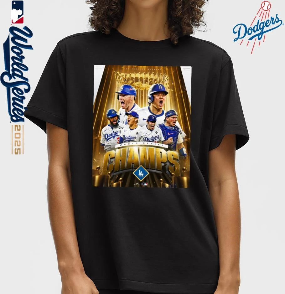 Los Angeles Dodgers 2025 World Series Champions Poster T-Shirt