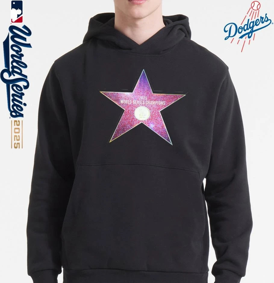 Los Angeles Dodgers 2025 World Series Hollywood Walk of Fame T-Shirt