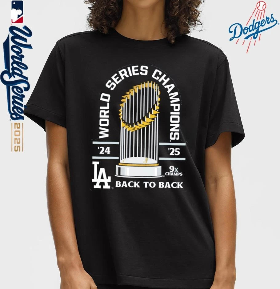 Los Angeles Dodgers Back-To-Back World Series Champions T-Shirt