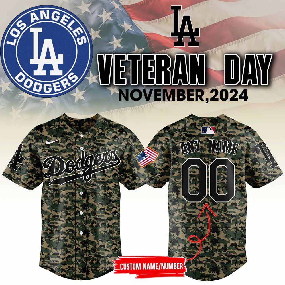 Los Angeles Dodgers Baseball Jersey Outfit Veteran Day 2024 - Padres Jersey Oasis: Elevate Your Baseball Style Game