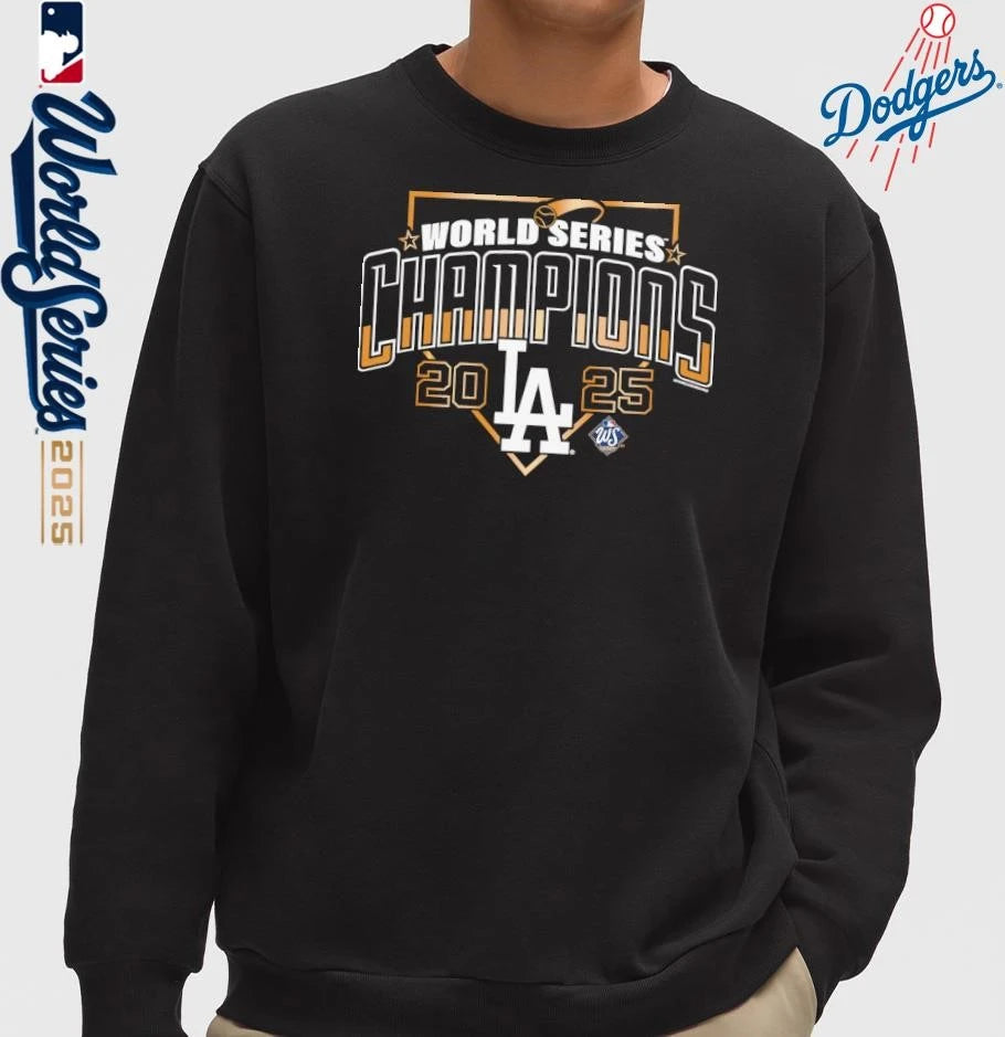 Los Angeles Dodgers Mitchell &amp; Ness 2025 World Series Champions Arch T-Shirt