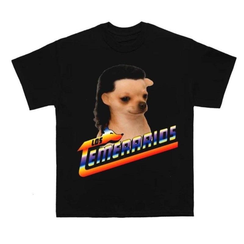 Los Temerarios Dog Shirt, Trendy Funny Cotton Crew Neck Graphic Tees For Men And Women T-Shirt, Lightweight Feel, Moves...