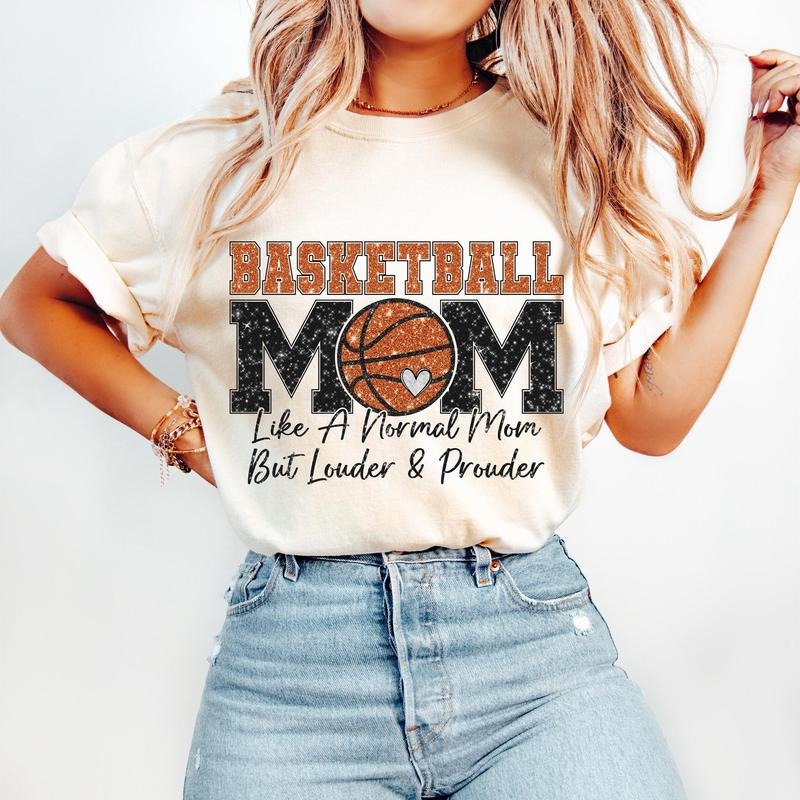 Loud Proud Basketball Mom T-Shirt, Basketball T-Shirt, Basketball Mama T-Shirt , Sports T-Shirt, Game Day Basketball...