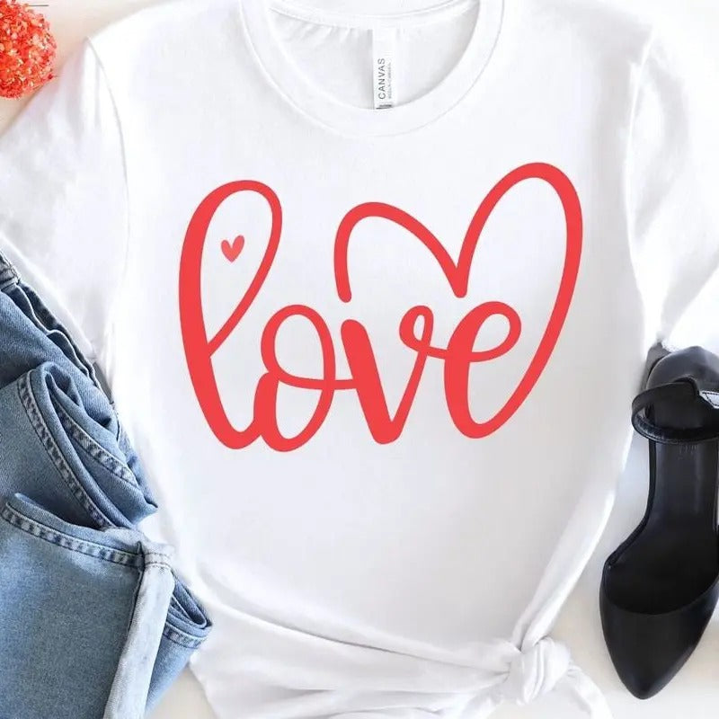 Love T-shirt, Valentine T-shirt, Valentine Shirt,  Mom T-shirt, Mom Life Hoodie, Sweatshirt | HypeCrazeTee.com