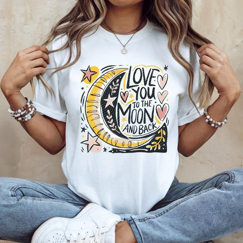 Love You to the Moon DTF Transfers - THIS IS NOT A SHIRT Hoodie, Sweatshirt | HypeCrazeTee.com
