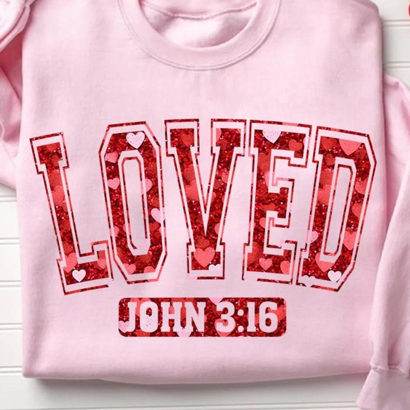 Loved John 3:16 Unisex Gildan Sweatshirt T-Shirts, Hoodie | HypeCrazeTee.com
