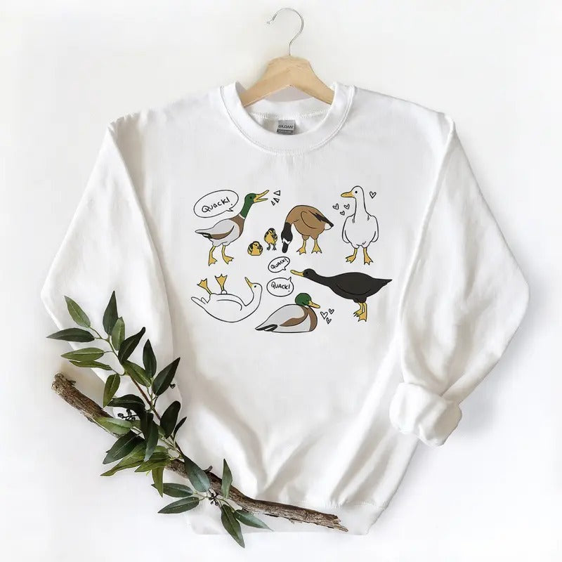 Lovely Mallard Ducks Unisex T-shirt Sweatshirt Hoodie, for Wild Duck Hunting Season | HypeCrazeTee.com