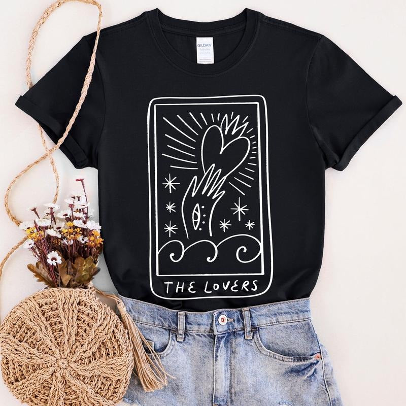 Lovers Tarot, Mystical, Magic, Super Soft Tshirt, Valentine's Day Hoodie, Sweatshirt | HypeCrazeTee.com
