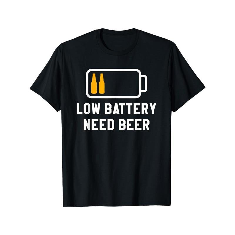 Low Battery Need Beer Brewing Brew Brewer T-Shirt Hoodie, Sweatshirt | HypeCrazeTee.com