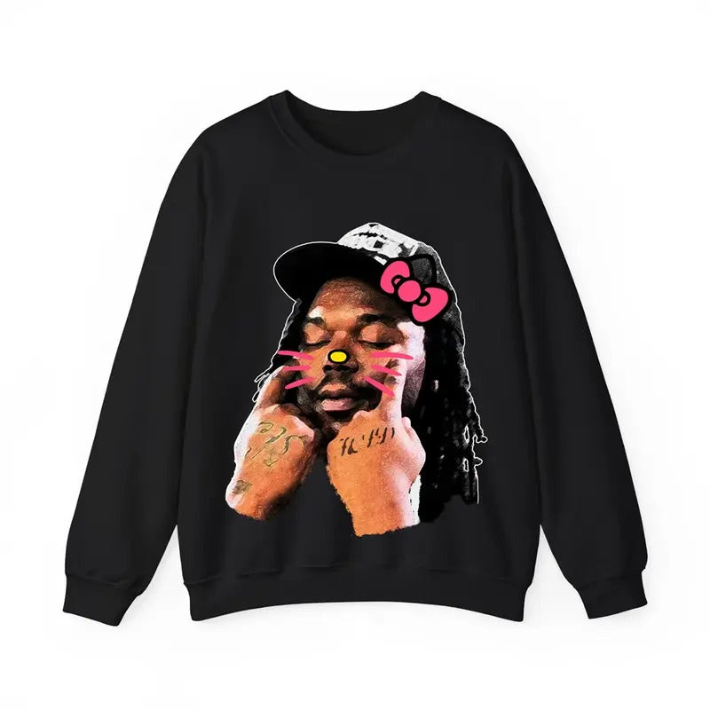 Lucki Face Tee Kitty Sweatshirt A Stylish Must-Have! Hoodie | HypeCrazeTee.com
