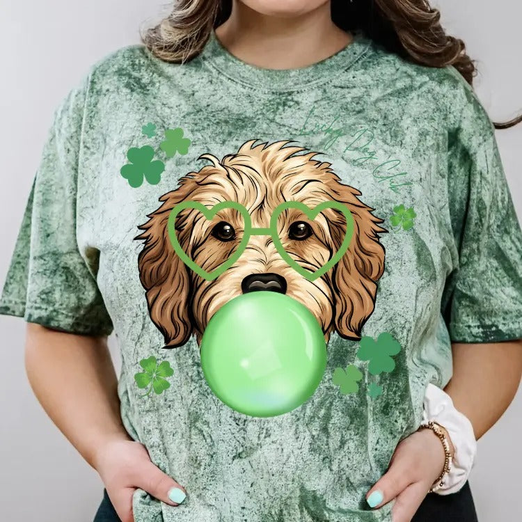 Lucky Dog Goldendoodle Shirt ~ Unisex Apparel Relaxed Fit Printed In The USA Clothing Womenswear Casual Comfort Cotton...