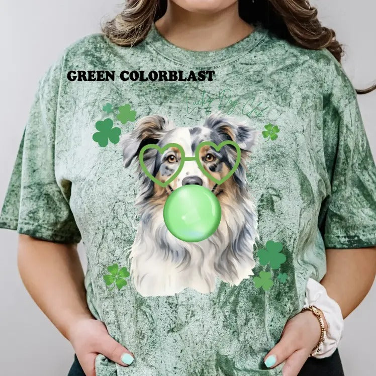 Lucky Dog Merle Aussie Shirt ~ Unisex Apparel Relaxed Fit Printed In The USA Clothing Womenswear Casual Comfort Cotton...