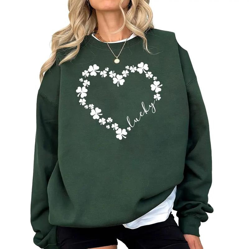Lucky Heart Shamrock Love Clover Shamrock St Patrick'S Day St. Patrick'S Day Clover Shirt T-Shirts, Hoodie, Sweatshirt