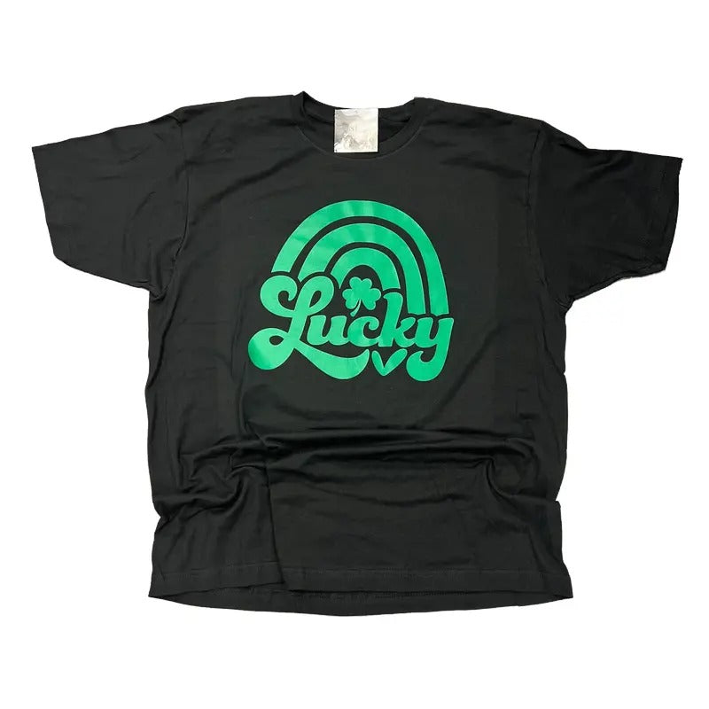 Lucky St. Patty's Day Black Graphic tshirt womenswear cute shirts Hoodie, Sweatshirt | HypeCrazeTee.com