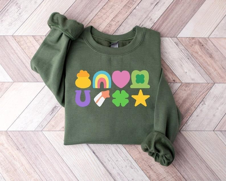 Lucky St Patricks Day Shirt St Patrick'S Day Lucky Charm Irish Day Lucky Shamrocks Rainbow Shirt T-Shirts, Hoodie, Sweatshirt