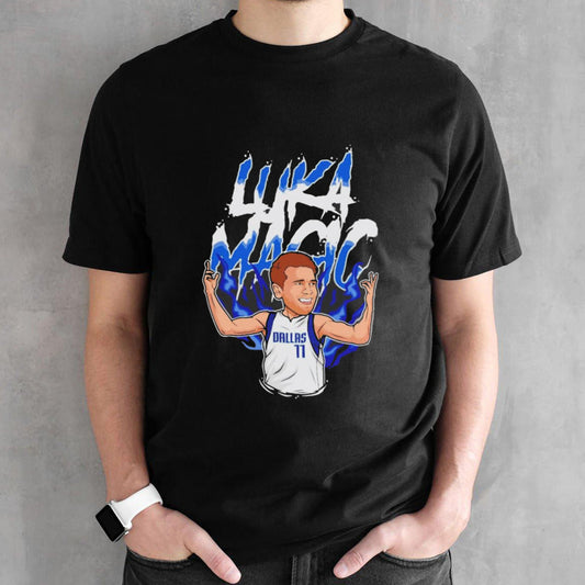 Luka Doncic Luka Magic basketball player cartoon shirt
