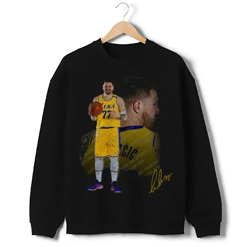 Luka the Don Welcome To Los Angeles Sweatshirt LA Basketball Custom Graphic Crewneck Sweatshirt T-Shirts, Hoodie