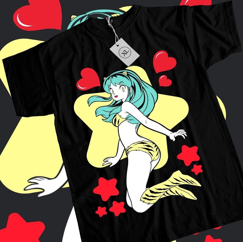 Lum Urusei Yatsura T-Shirt S-4XL Darling No Baka Girl Kawai Anime Girl Shirt Tshirt S-4XL Hoodie, Sweatshirt