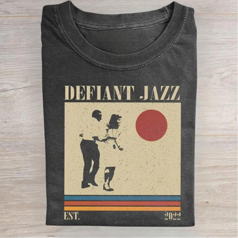 Lumon Industries Vintage Defiant Jazz Graphic Tee - Severance Movie Shirt - TV Show Tee - Milchick - Iconic Movie Scenes