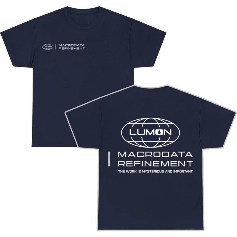 Lumon Macrodata Refinement Severance 2 Sides Tshirt Tops, Gift for Women for Men, Casual Graphic Unisex Hoodie, Sweatshirt