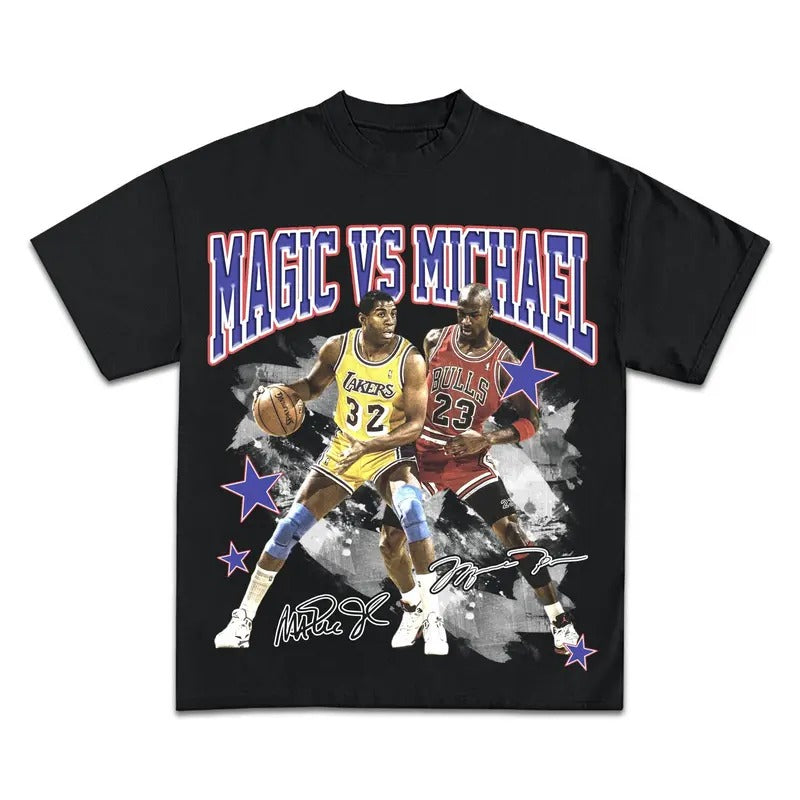 MAGIC VS MICHAEL GRAPHIC T-SHIRT - STREETWEAR Hoodie, Sweatshirt | HypeCrazeTee.com