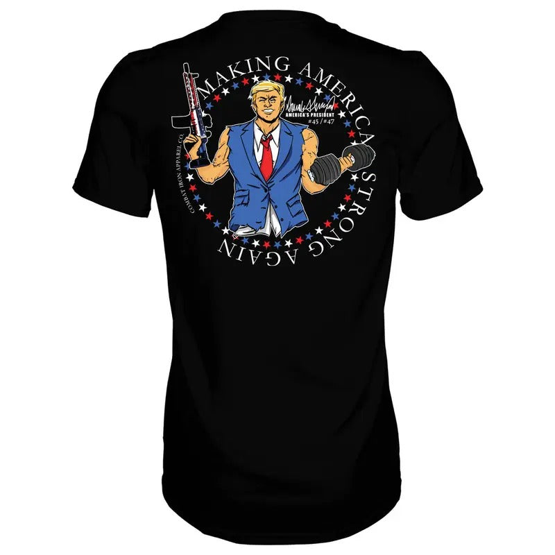 MAKE AMERICA STRONG AGAIN MEN'S T-SHIRT, HUMOR SHIRTS, FUNNY TEE SHIRT Hoodie, Sweatshirt | HypeCrazeTee.com
