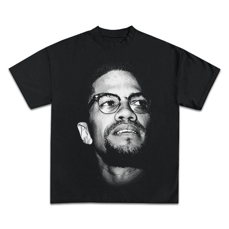 MALCOLM X JUMBO GRAPHIC BOOTLEG T-SHIRT - STREETWEAR Hoodie, Sweatshirt | HypeCrazeTee.com