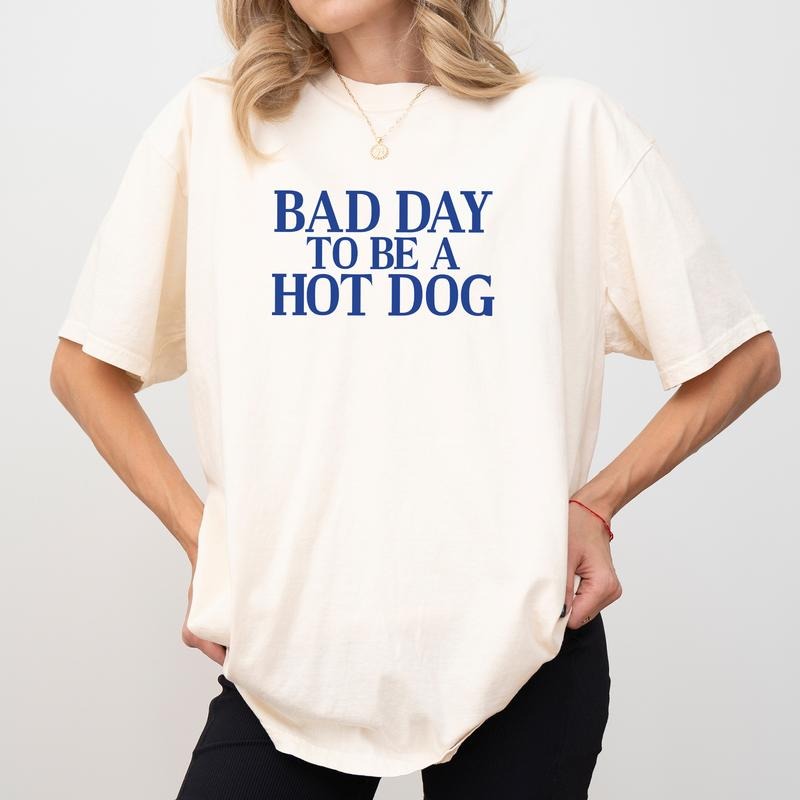 MAPTEES Bad Day To Be a Hot Dog Comfort Colors Shirt, Funny Patriotic  T-shirt, 4th Of July Tee, Independence Day...
