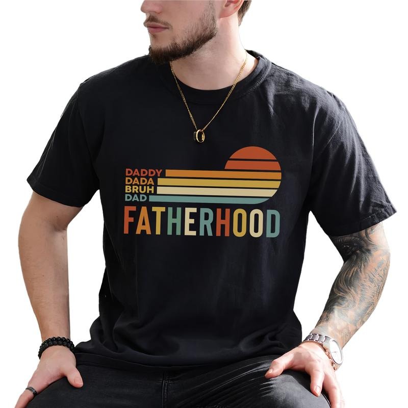 MAPTEES Retro Fatherhood Graphic Tee, Retro Dad T-shirt For Men, Vintage Daddy Shirt, Father's Day Gift, Gift For...