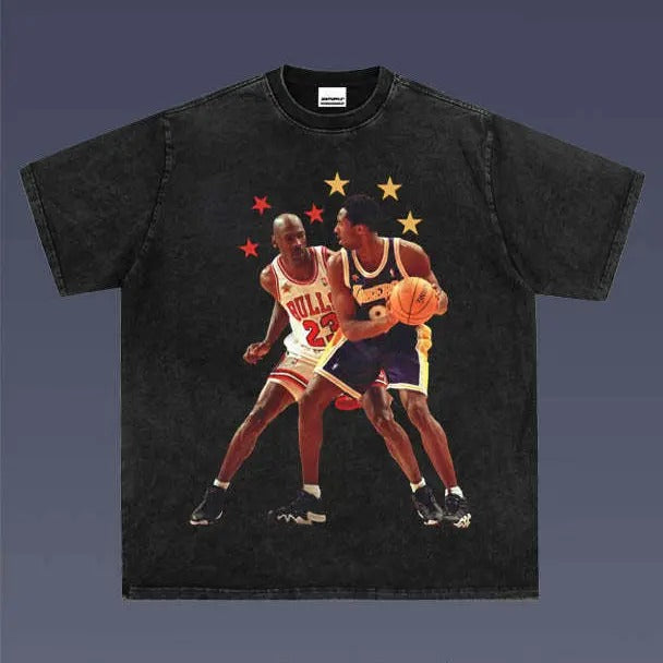 MICHAEL VS KOBE 1.11 VINTAGE TEE | MEN'S GRAPHIC T-SHIRT SWEATSHIRT HOODIE | GIFT FOR FAN | HypeCrazeTee.com