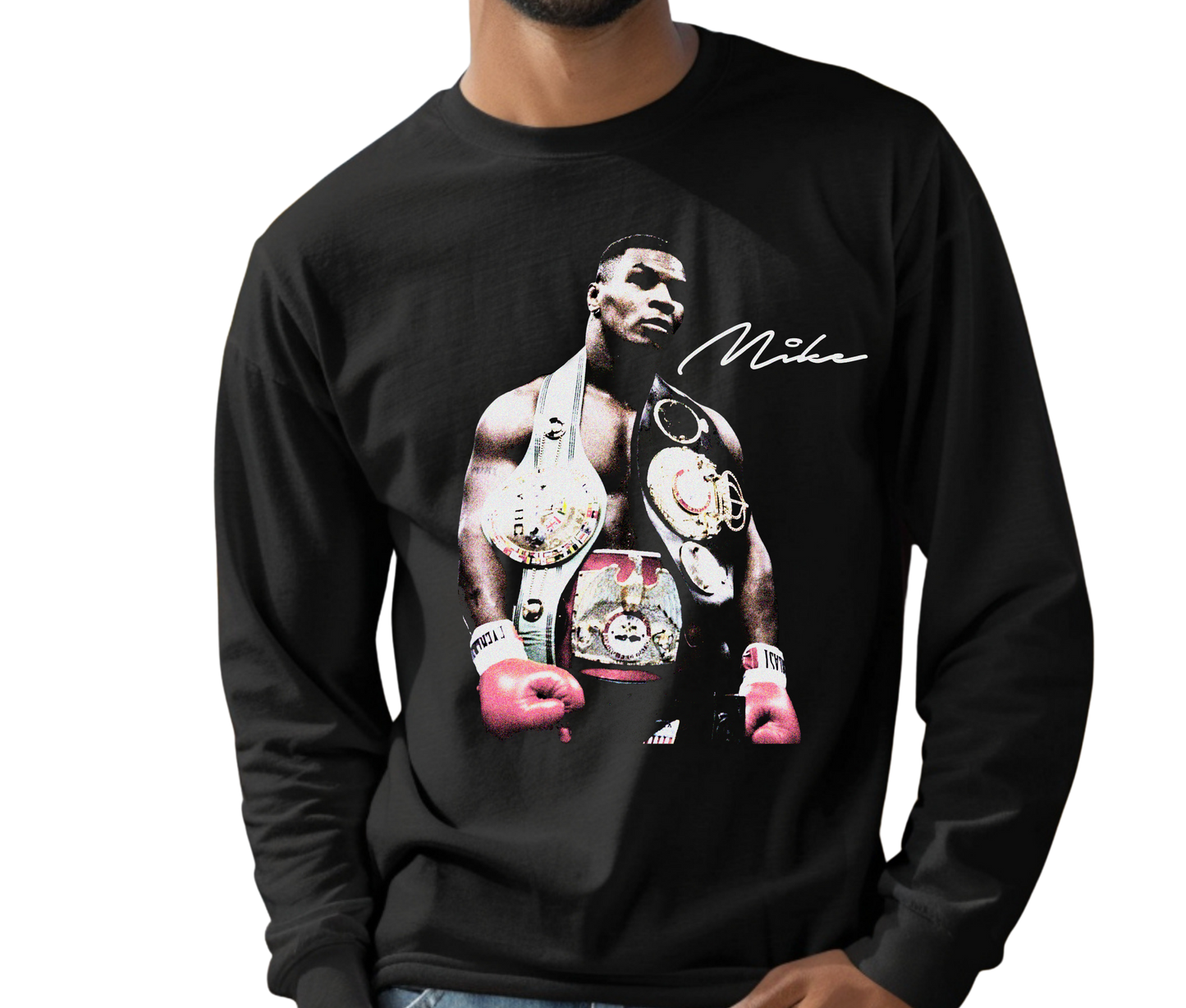 Mike Tyson Iron Mike Vintage Boxing Long Sleeve T-Shirt – Retro Streetwear Shirt, Boxing Fan Tee