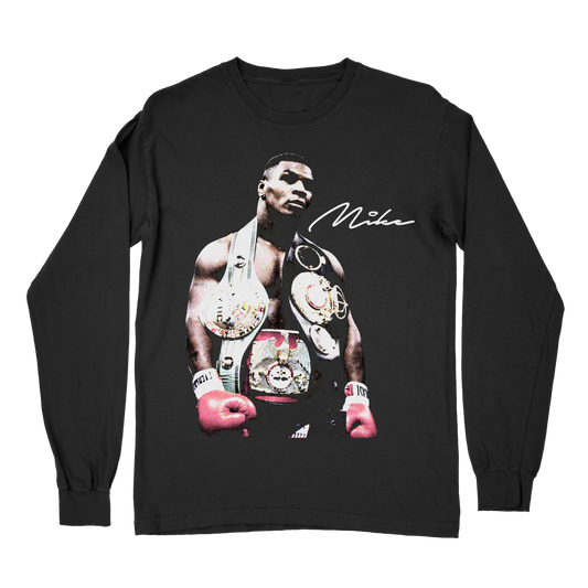 Mike Tyson Iron Mike Vintage Boxing Long Sleeve T-Shirt – Retro Streetwear Shirt, Boxing Fan Tee