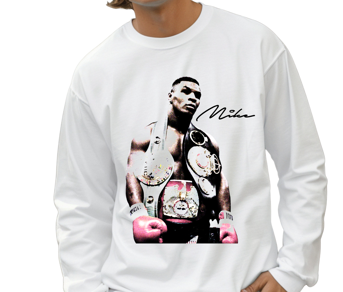 Mike Tyson Iron Mike Vintage Boxing Long Sleeve T-Shirt – Retro Streetwear Shirt, Boxing Fan Tee