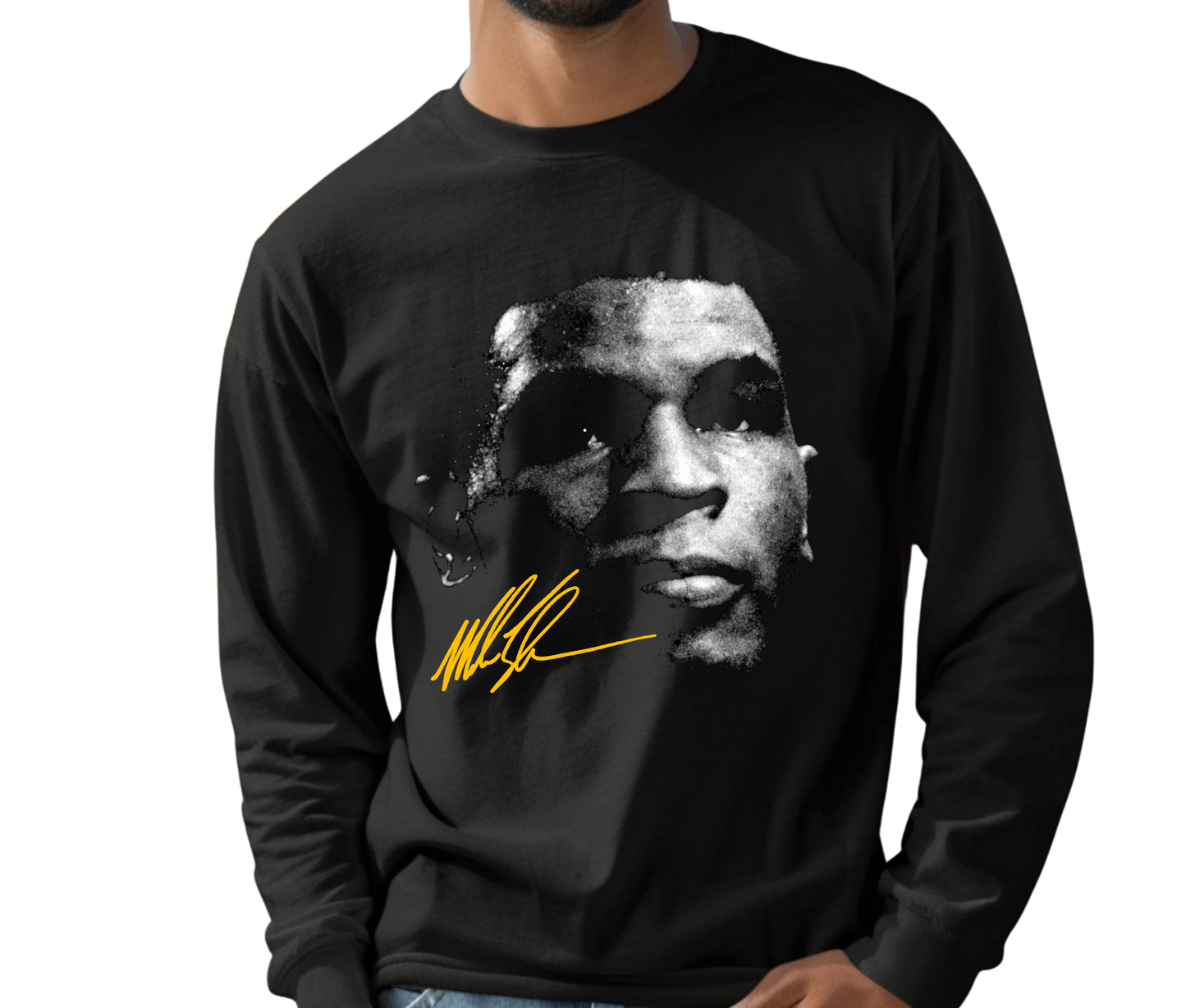 Mike Tyson Vintage Long Sleeve T-Shirt – Retro Boxing Streetwear Shirt, Unisex Sports Fan Gift