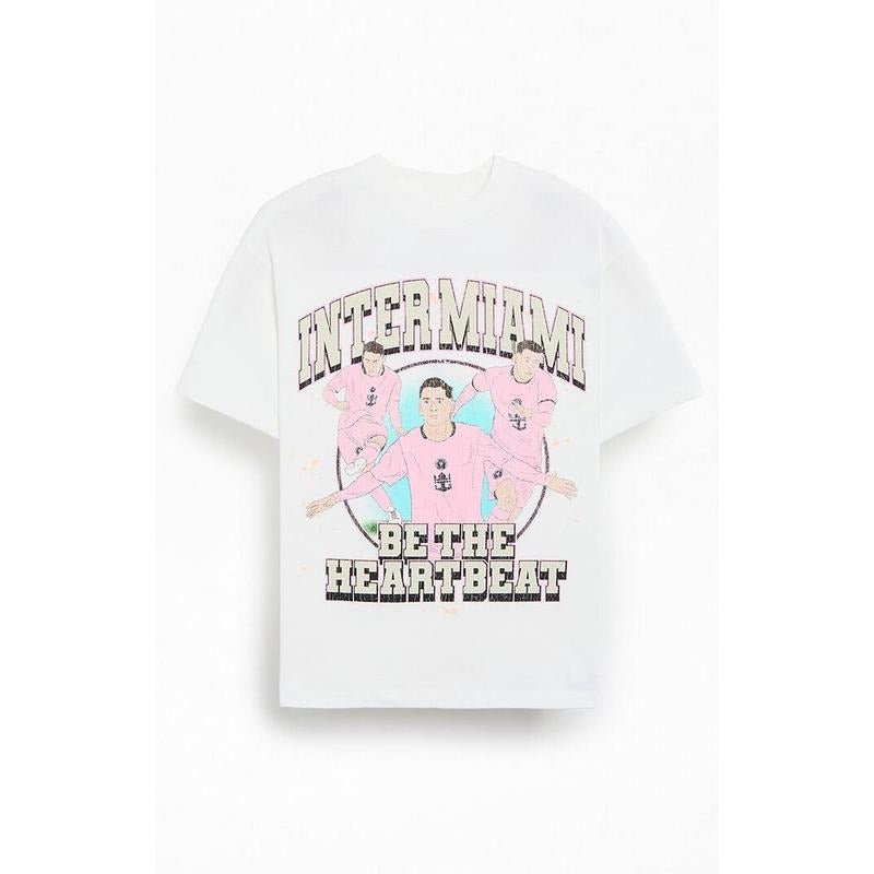 MLS Men's Inter Miami Heartbeat T-Shirt - Multicolor Hoodie, Sweatshirt | HypeCrazeTee.com