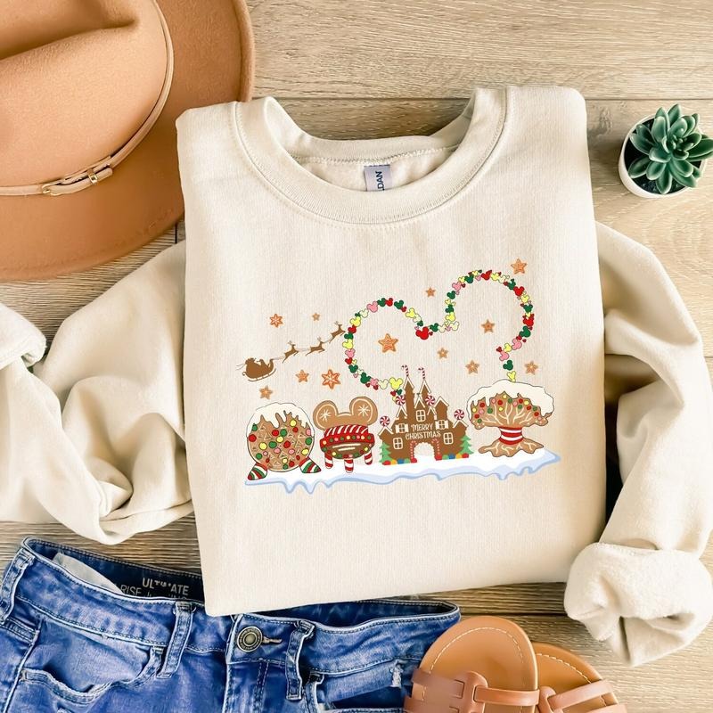 Magic Kingdom Gingerbread Castle Shirt, Christmas Castle Shirt, Magic Kingdom Christmas Graphic Tees, Magic Kingdom...