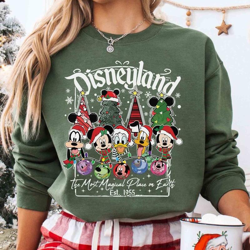 Magic Kingdomland Miickeyy and Friends Christmas Shirt, Christmas Family Shirt, Magic Kingdomland Christmas Shirt, Mouse...