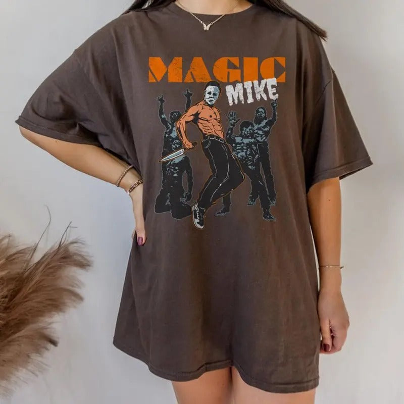Magic Mike shirt, Michael Myers Halloween Shirt Inspired Tee, Friday the 13th Shirt Hoodie, Sweatshirt | HypeCrazeTee.com