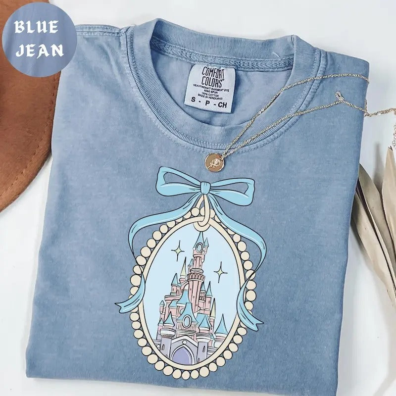 Magical Castle with Blue Coquette Shirt, Magic Kingdom Sweatshirt, Girl Trip,  Family shirt, Hoodie | HypeCrazeTee.com