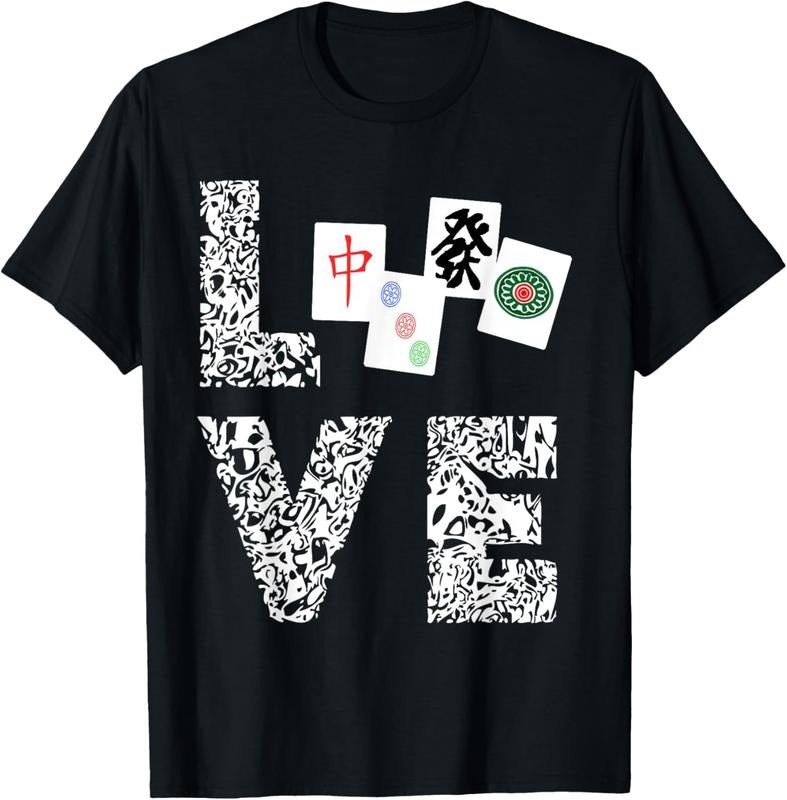 Mahjong Love Playing Chinese Game Mah Jongg Player T-Shirt T-Shirt Hoodie, Sweatshirt | HypeCrazeTee.com